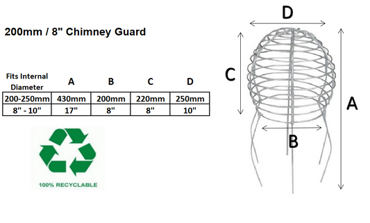 200mm Galvanised Wire Balloon Guard