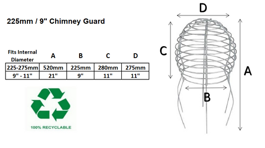 225mm Stainless Steel Wire Balloon Guard