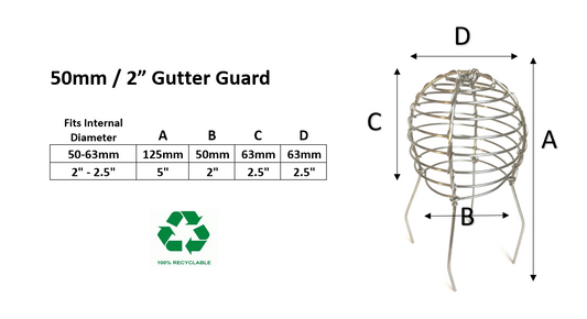 50mm 50 Pack Galvanised Wire Balloon Guard